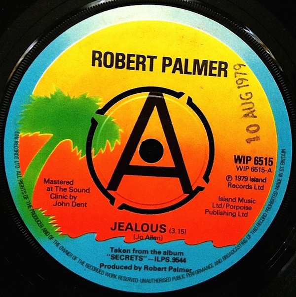 Robert Palmer - Jealous - Used Vinyl Record 7" image 1