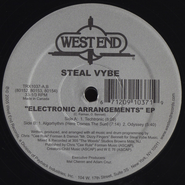 Steal Vybe - Electronic Arrangements EP - Vinyl Record 12" image 1
