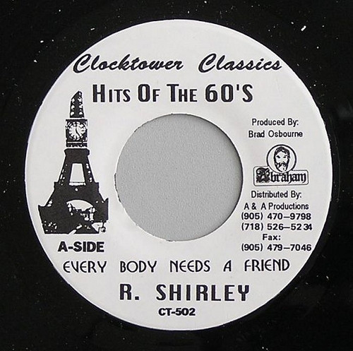 Roy Shirley - Every Body Needs A Friend - Vinyl Record 7" image 1