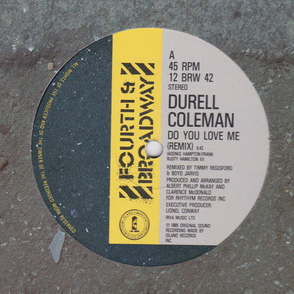 Durell Coleman - Do You Love Me (Remix) - Used Vinyl Record 12" image 1