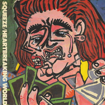 Squeeze - Heartbreaking World - Used Vinyl Record 7" image 1