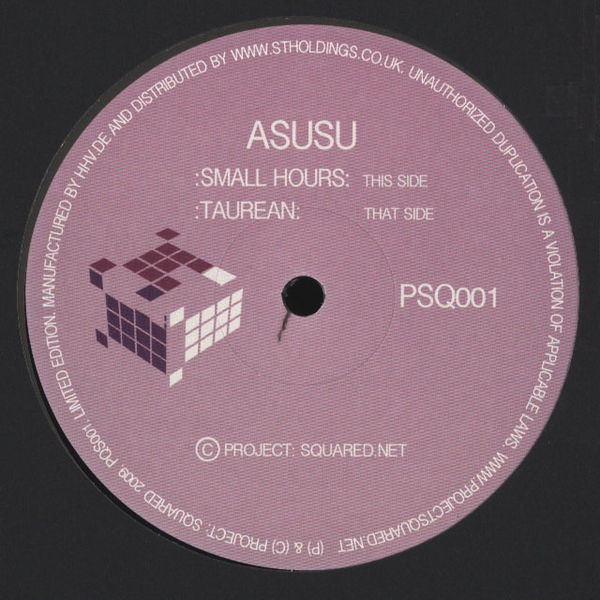 Asusu - Small Hours / Taurean - Vinyl Record 12" image 1