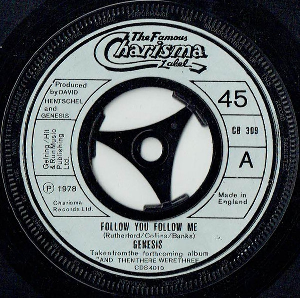 Genesis - Follow You Follow Me - Used Vinyl Record 7" image 1