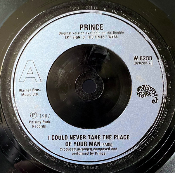 Prince - I Could Never Take The Place Of Your Man - Used Vinyl Record image 1