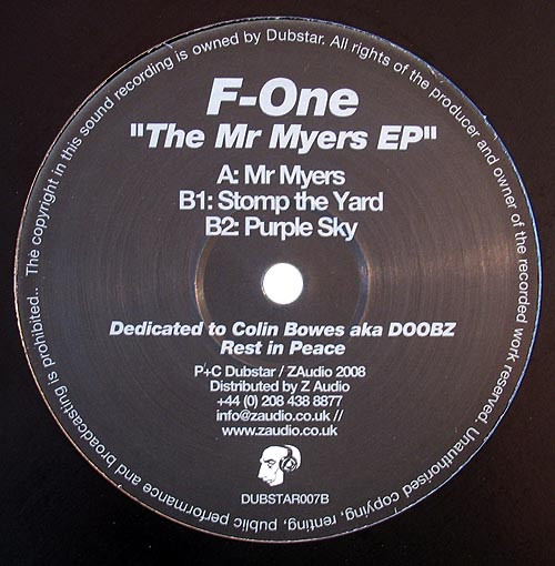 F1 - Mr Myers EP - Vinyl Record 12" image 1