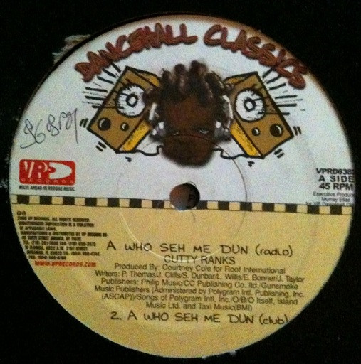 Cutty Ranks - A Who Seh Me Dun - Vinyl Record 12" image 1