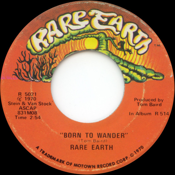 Rare Earth - Born To Wander - Used Vinyl Record 7" image 1