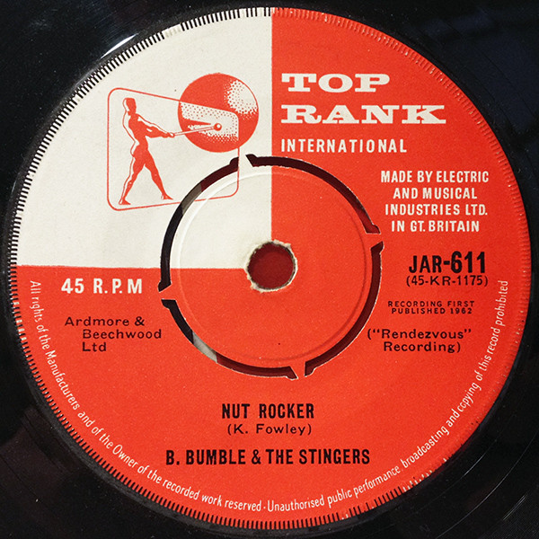 B. Bumble & The Stin - Nut Rocker - Used Vinyl Record 7" image 1