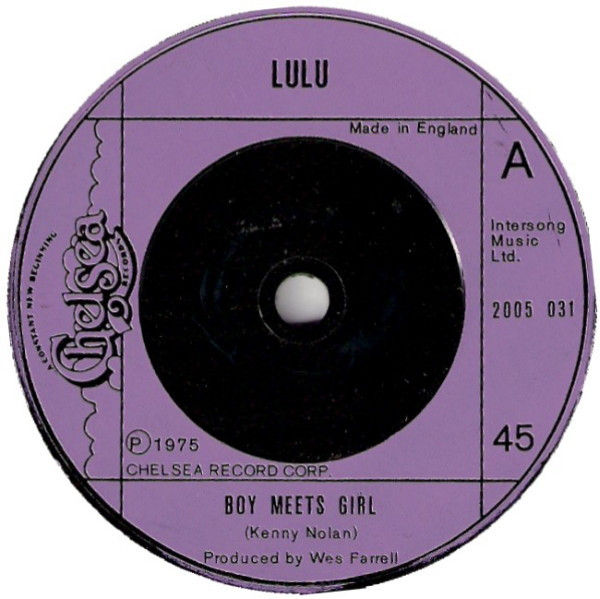 Lulu - Boy Meets Girl / Mama's Little Corner Of The World - Used Viny image 1
