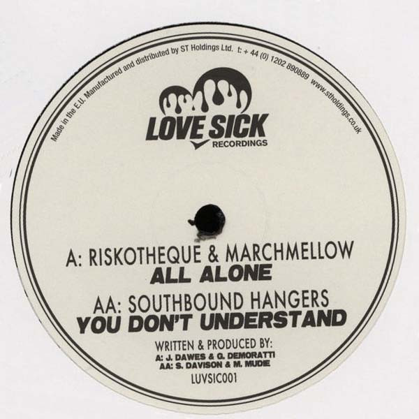 Riskotheque - All Alone / You Don't Understand - Vinyl Record 12" image 1