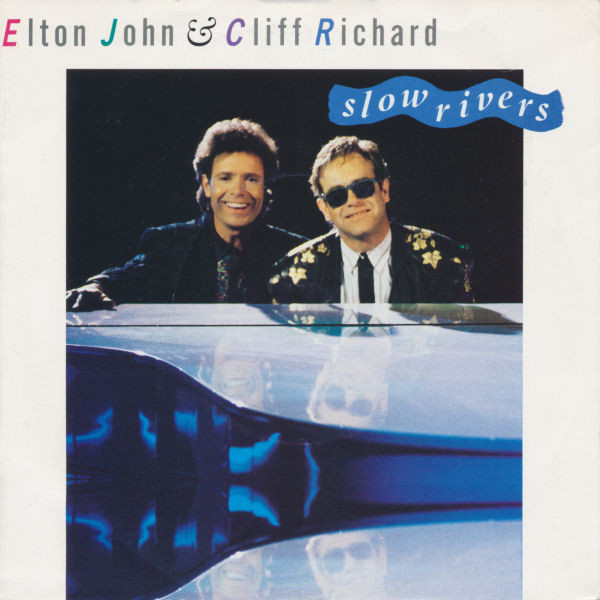 Elton John - Slow Rivers - Used Vinyl Record 7" image 1