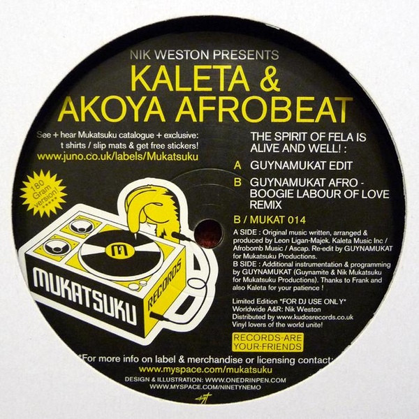 Nik Weston - Spirit Of Fela Is Alive And Well! - Vinyl Record 12" image 1