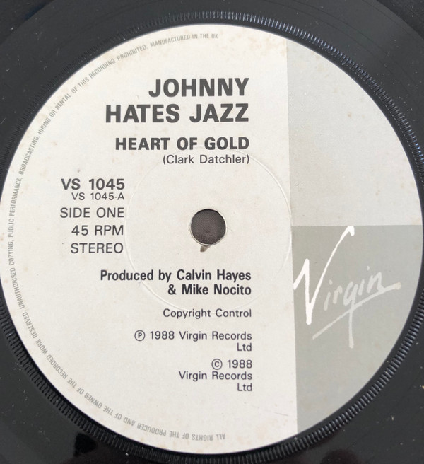 Johnny Hates Jazz - Heart Of Gold - Used Vinyl Record 7" image 1