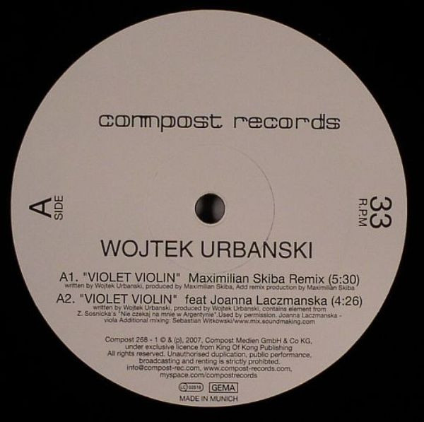 Wojtek Urbanski - Violet Violin - Vinyl Record 12" image 1