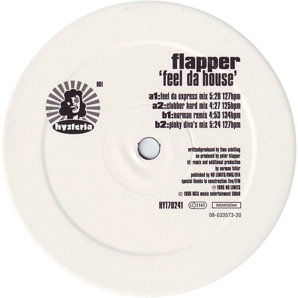 Flapper - Feel Da House - Used Vinyl Record 12" image 1