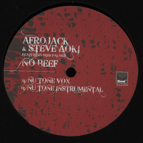 Afrojack - No Beef (Nu:Tone Remixes) - Vinyl Record 12" image 1