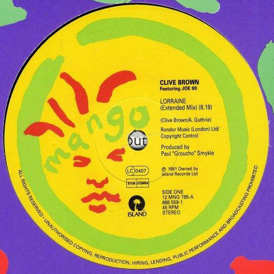 Clive Brown - Lorraine - Used Vinyl Record 12" image 1