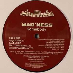 Mad'ness - Somebody - Vinyl Record 12" image 1