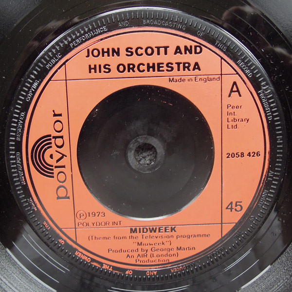 Johnny Scott And His - Midweek - Used Vinyl Record 7" image 1