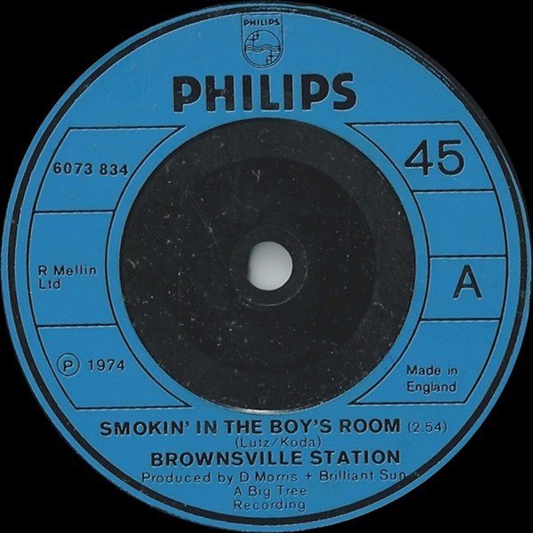 Brownsville Station - Smokin' In The Boy's Room - Used Vinyl Record 7" image 1