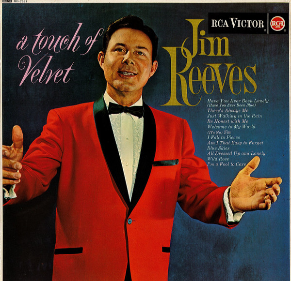 Jim Reeves - A Touch Of Velvet - Used Vinyl Record image 1