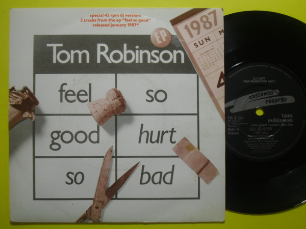 Tom Robinson - Feel So Good / Hurt So Bad - Used Vinyl Record 7 image 1