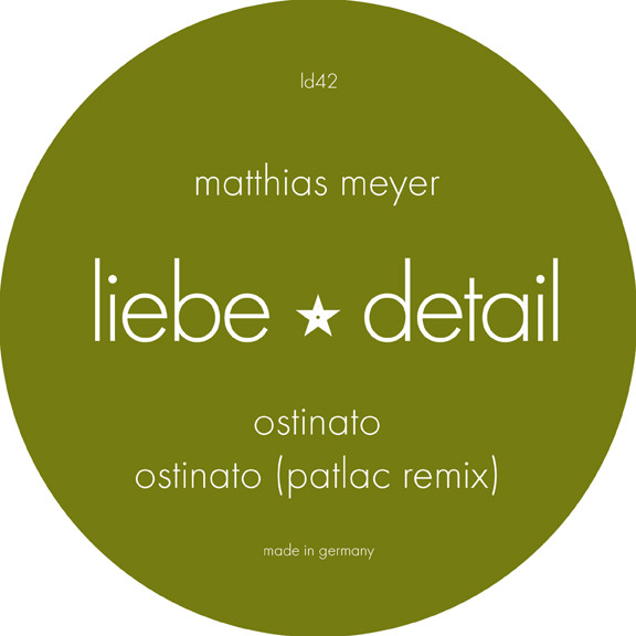 Matthias Meyer - Ostinato EP - Vinyl Record 12" image 1
