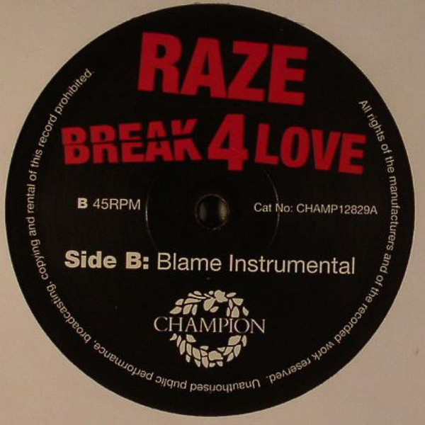 Raze - Break 4 Love - Vinyl Record 12" image 1