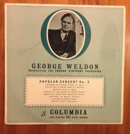 George Weldon - Popular Concert No. 2 - Used Vinyl Record image 1