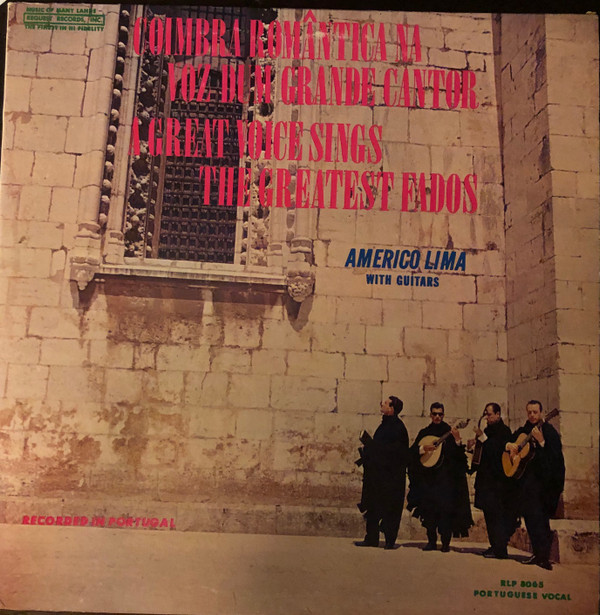 Americo Lima - A Great Voice Sings The Greatest Fados - Coimbra Romanti image 1