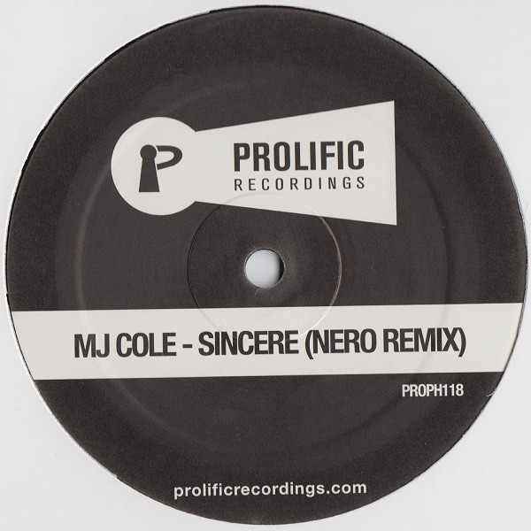 MJ Cole - Sincere (Nero Remix) - Vinyl Record 12" image 1