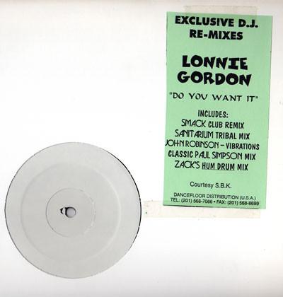 Lonnie Gordon - Do You Want It - Used Vinyl Record 12" image 1