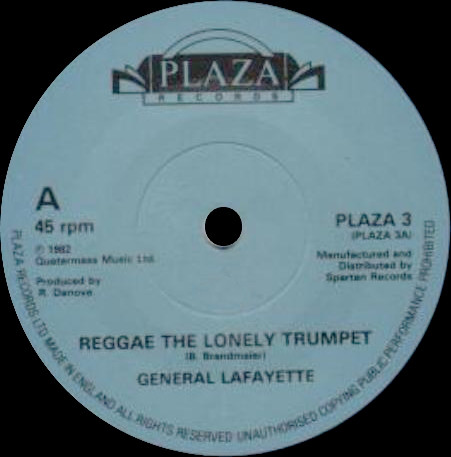 General Lafayette - Reggae The Lonely Trumpet - Used Vinyl Record 7" image 1