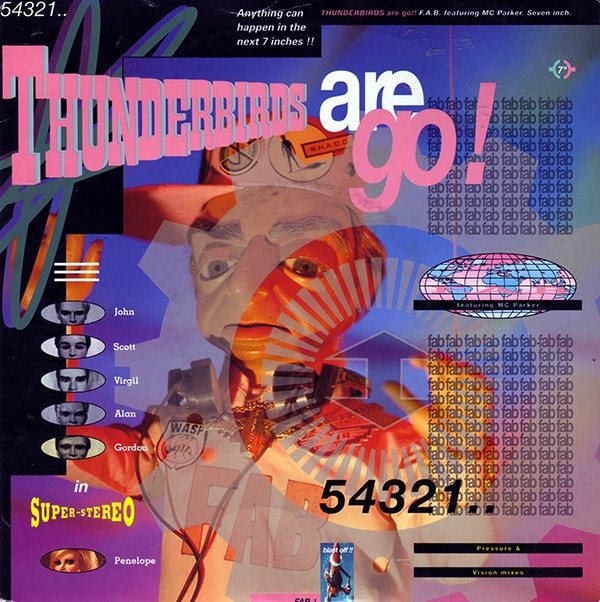 F.A.B. - Thunderbirds Are Go - Used Vinyl Record 7" image 1