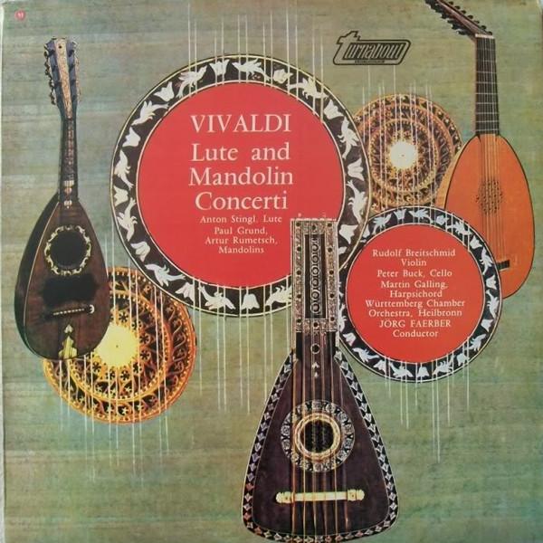 Antonio Vivaldi - Lute And Mandolin Concerti - Used Vinyl Record image 1