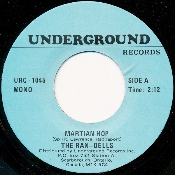Ran-Dells - Martian Hop / Mr. Heartache - Used Vinyl Record 7" image 1