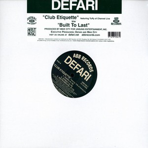 Defari - Club Etiquette / Built To Last - Vinyl Record 12" image 1