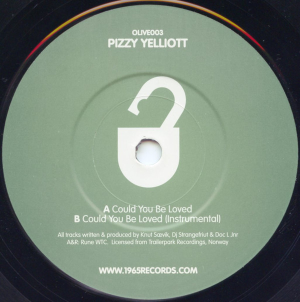 Pizzy Yelliott - Could You Be Loved - Used Vinyl Record 7" image 1