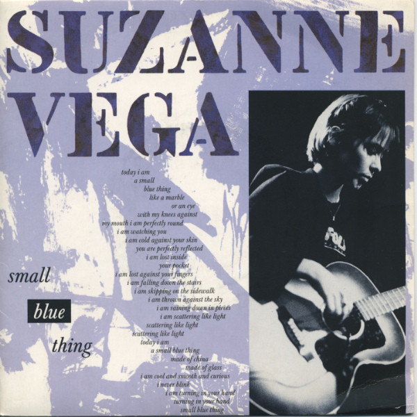 Suzanne Vega - Small Blue Thing - Used Vinyl Record 7" image 1