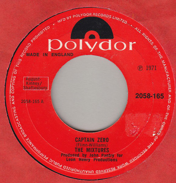 Mixtures - Captain Zero - Used Vinyl Record 7" image 1