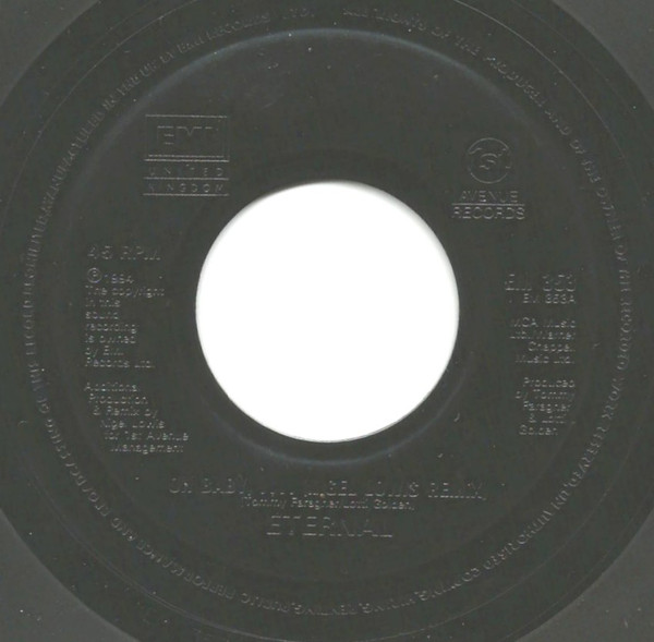 Eternal - Oh Baby I ... - Used Vinyl Record 7" image 1