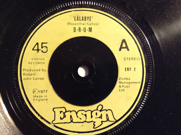 D-R-U-M - Lalabye - Used Vinyl Record 7" image 1