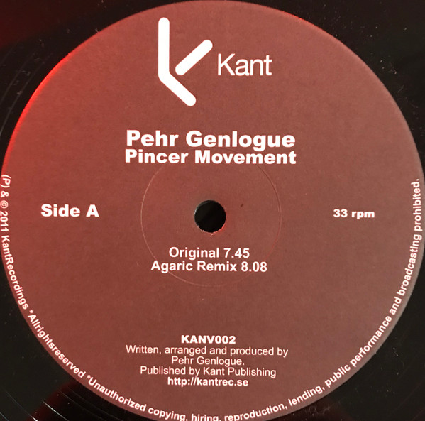 Pehr Genlogue - Pincer Movement - Vinyl Record 12" image 1