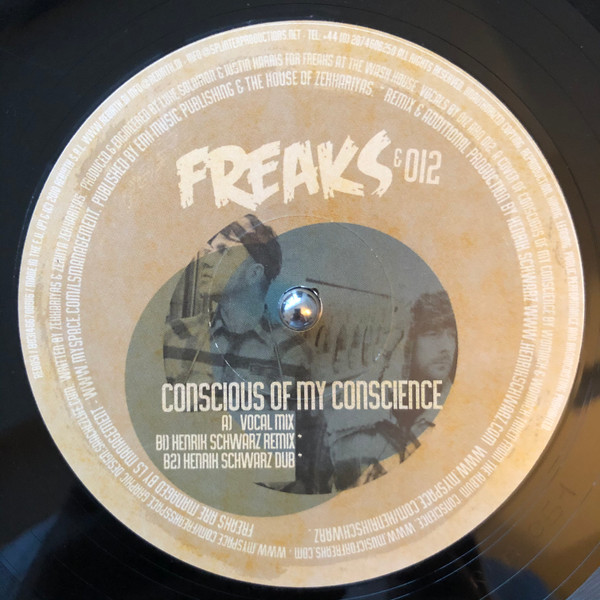 Freaks - Conscious Of My Conscience - Vinyl Record 12" image 1