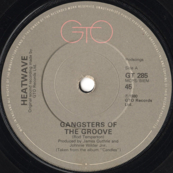 Heatwave - Gangsters Of The Groove - Used Vinyl Record 7" image 1