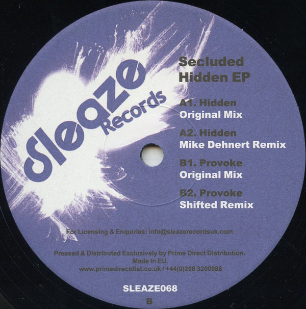 Secluded - Hidden EP - Vinyl Record 12" image 1