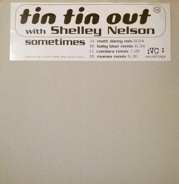 Tin Tin Out - Sometimes - Used Vinyl Record 12" image 1