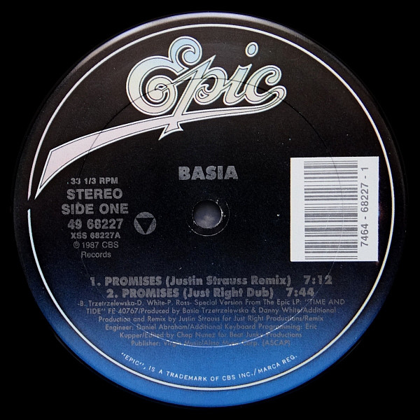 Basia - Promises - Used Vinyl Record 12" image 1