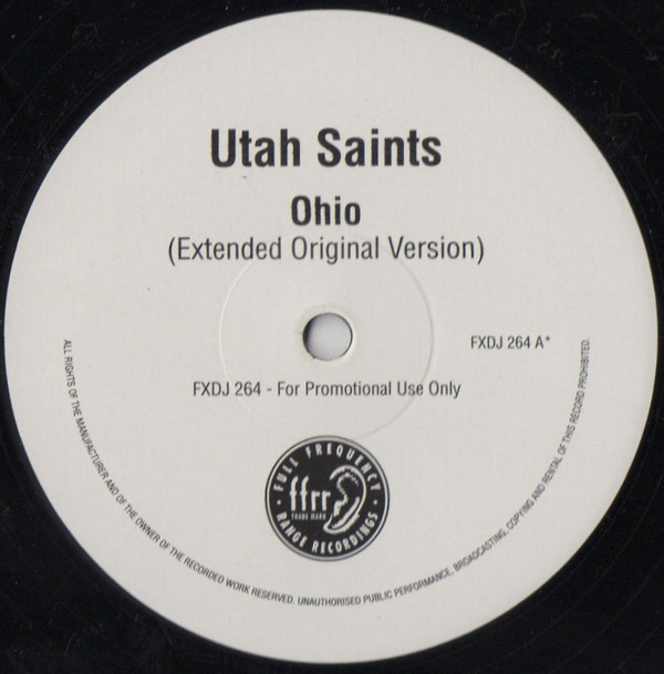 Utah Saints - Ohio - Used Vinyl Record 12" image 1