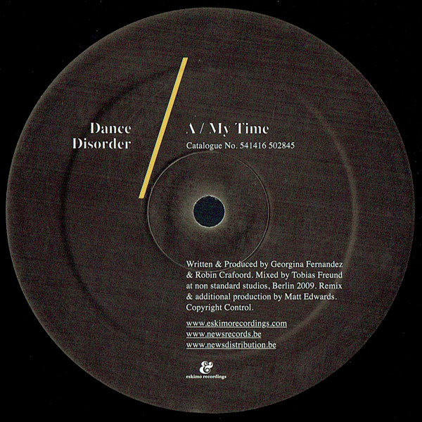 Dance Disorder - My Time - Vinyl Record 12" image 1